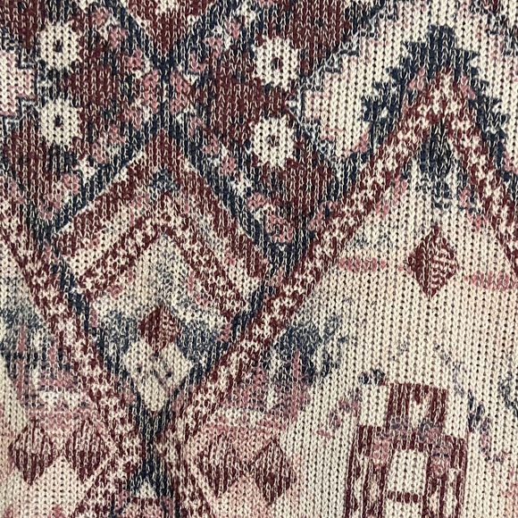 Kiara Women's Aztec Print Blouse - Pink and White - Picture 3 of 6